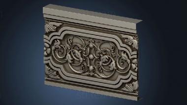 3D model Panel with decorations (STL)