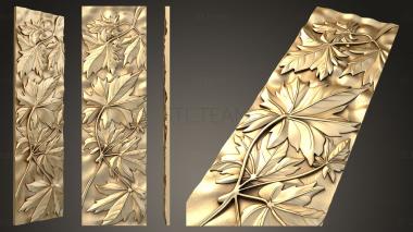 3D model Facade with leaves (STL)
