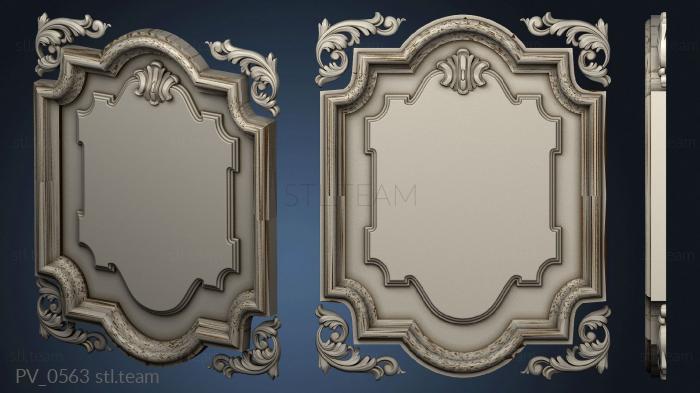 Панели вертикальные Cover plate with corner decoration