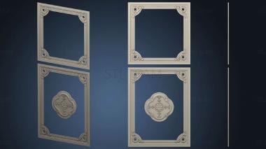 3D model Panel with central outlet (STL)