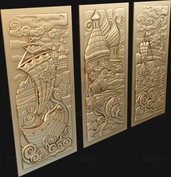 3D model Fabulous triptych (STL)