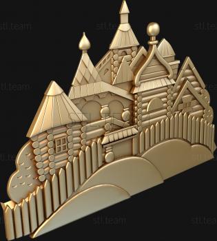 3D model Wooden houses (STL)