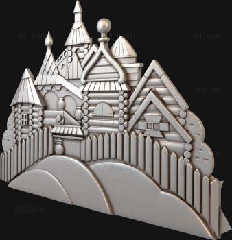 3D модель Деревянные домики (STL)