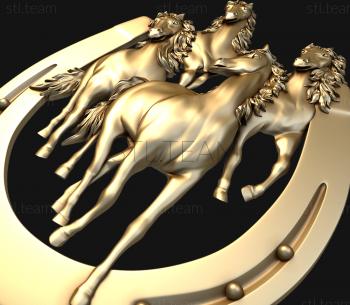 3D model Horses and horseshoes (STL)