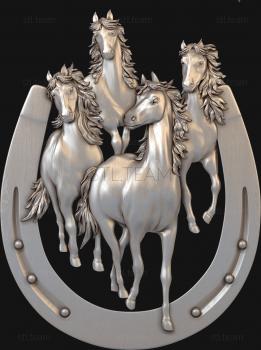 3D model Horses and horseshoes (STL)