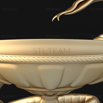 3D model Snake and bowl (STL)