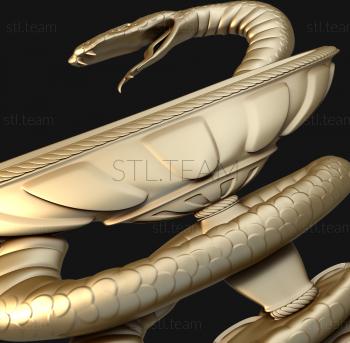 3D model Snake and bowl (STL)