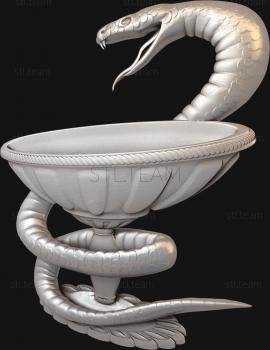 3D модель Змея и чаша (STL)