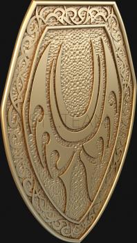 3D model Oval shield (STL)