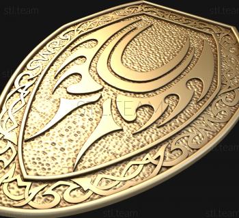 3D model Oval shield (STL)