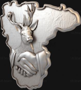 3D model Hands and deer (STL)