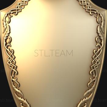 3D model Shield with an ornament (STL)