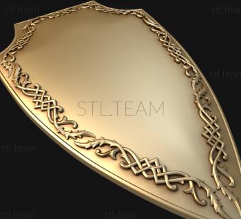 3D model Shield with an ornament (STL)