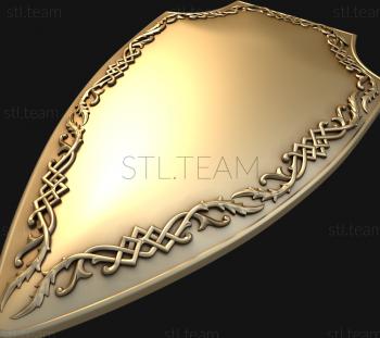 3D model Shield with an ornament (STL)