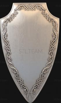 3D model Shield with an ornament (STL)