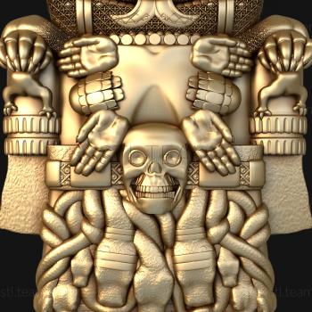3D model Mayan deity (STL)