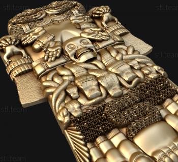3D model Mayan deity (STL)
