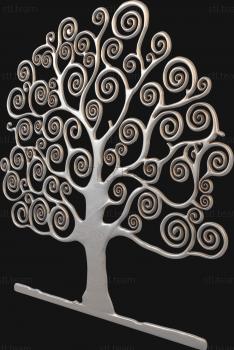 3D model A tree with curlicues (STL)