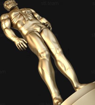 3D model Wrestler (STL)