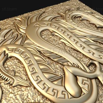 3D model Japanese dragon (STL)