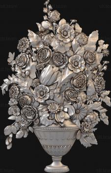 3D model Vase with flowers (STL)