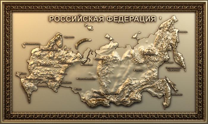 Framed map