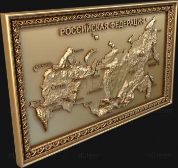 3D model Framed map (STL)