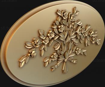 3D model Flowers with a ribbon (STL)