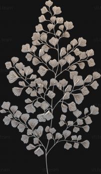 3D model A branch with leaves (STL)