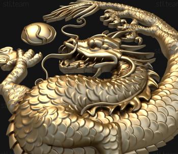 3D model The dragon and the sun (STL)