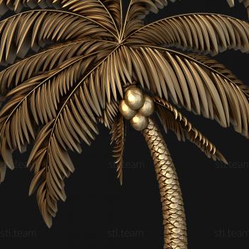 3D модель Кокосовая пальма (STL)