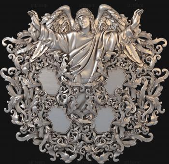 3D модель Ангел и медальоны (STL)