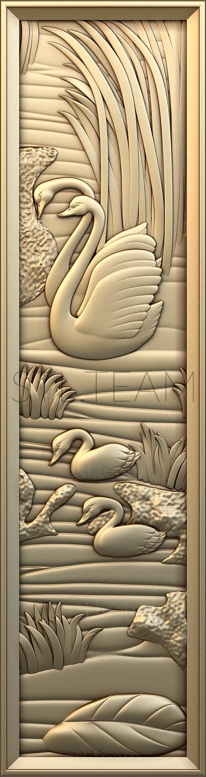 Панно Swans and ducks