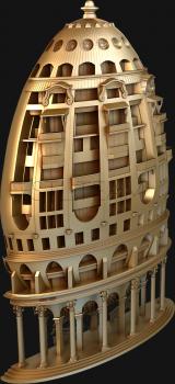 3D модель Здание-яйцо (STL)