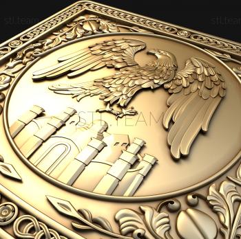 3D model Panel with an eagle (STL)