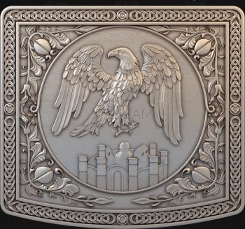 3D model Panel with an eagle (STL)
