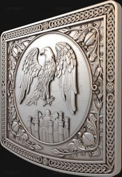 3D model Panel with an eagle (STL)