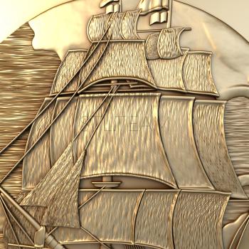 3D model Antique frigate (STL)
