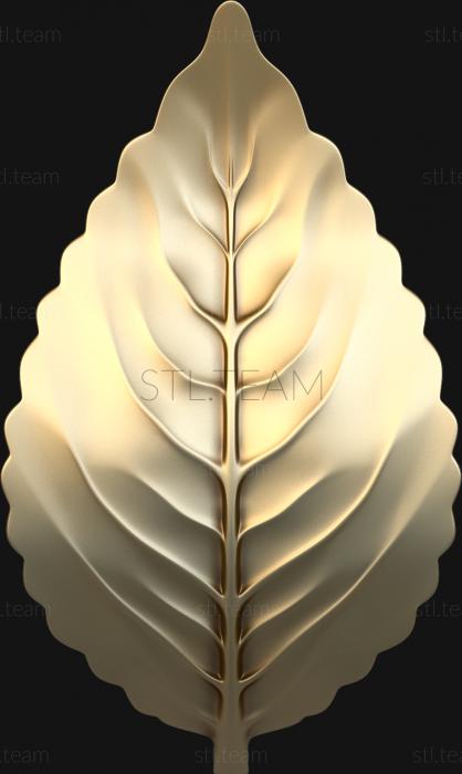 Панно Curved flower leaf