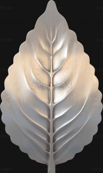 3D model Curved flower leaf (STL)