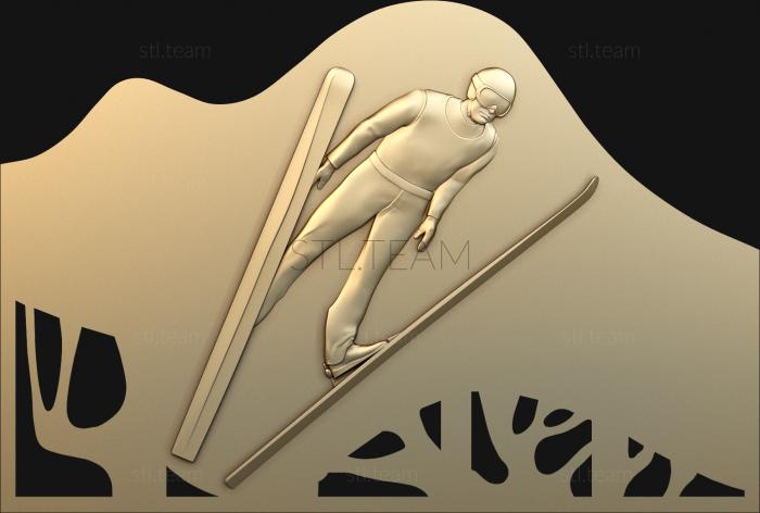 3D model High-speed ski jump (STL)