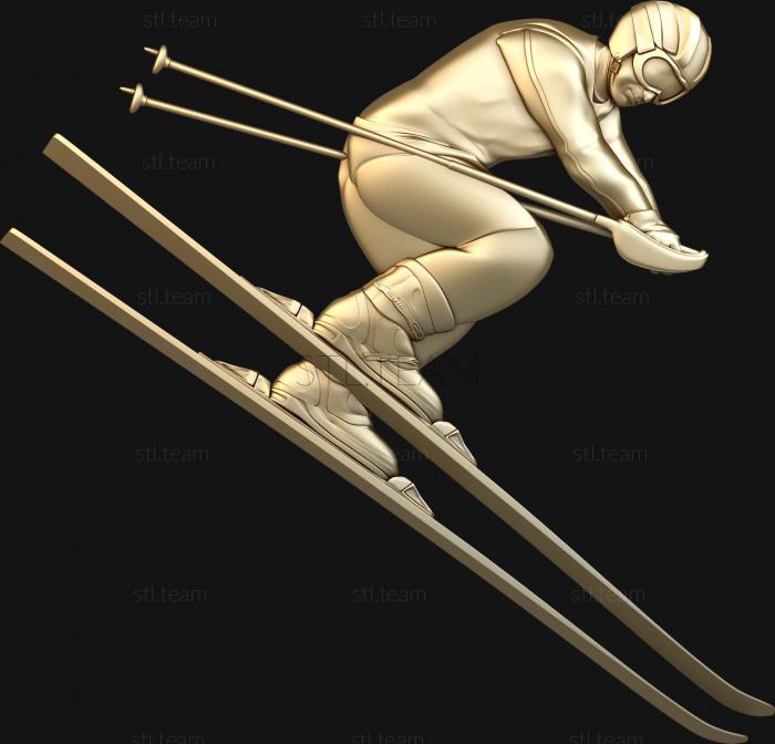 3D model Skier (STL)