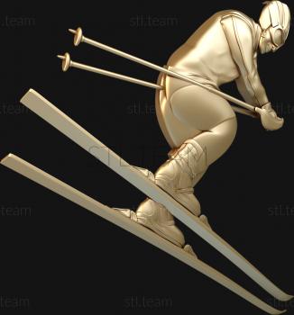 3D model Skier (STL)