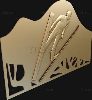 3D model Ski slalom (STL)