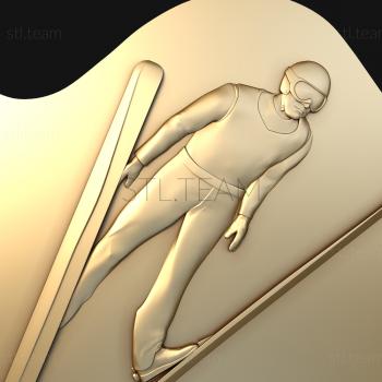 3D модель Лыжный слалом (STL)