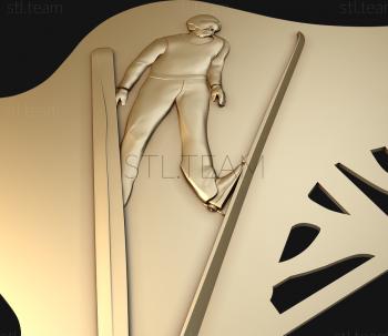 3D model Ski slalom (STL)