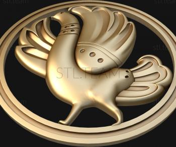 3D model Clay tile pigeon (STL)