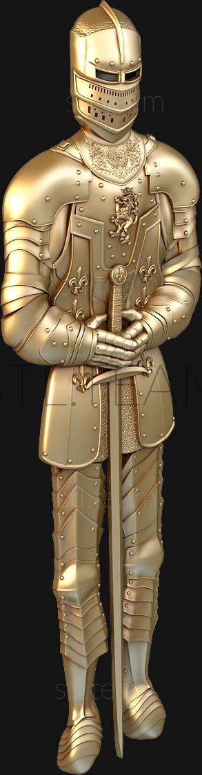 3D model Knight with a sword (STL)