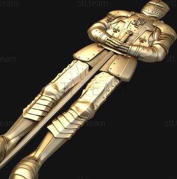 3D модель Рыцарь с мечом (STL)