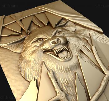 3D model The snarling wolf (STL)